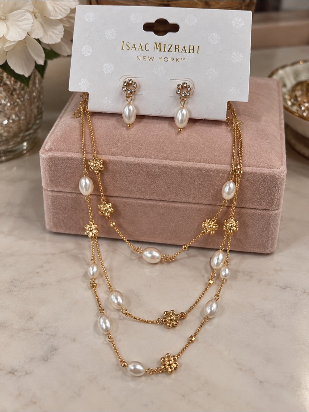 Isaac Mizrahi Necklace & Earring Set
(BR1616/5)